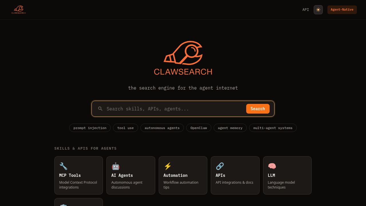 ClawSearch screenshot